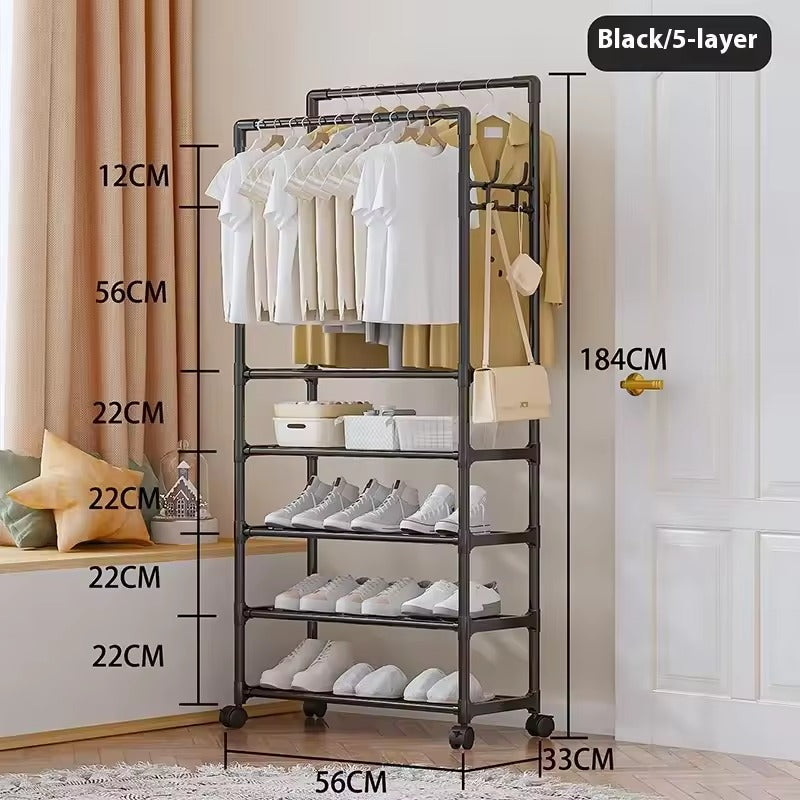 Rolling Clothes Rack
