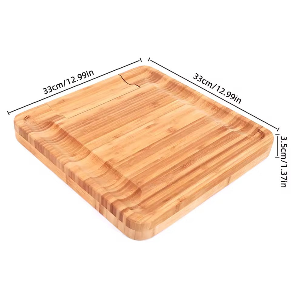 Bamboo Cheese Board Set