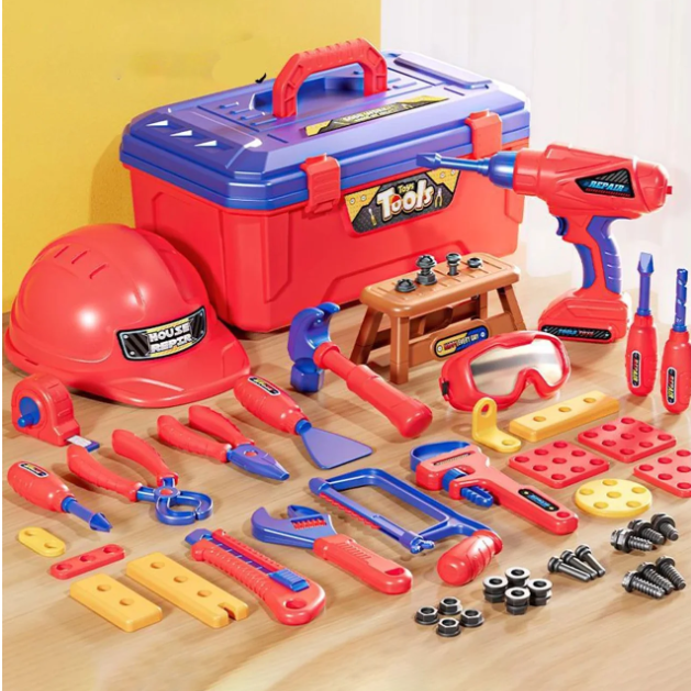 Portable Toolbox Toy Set