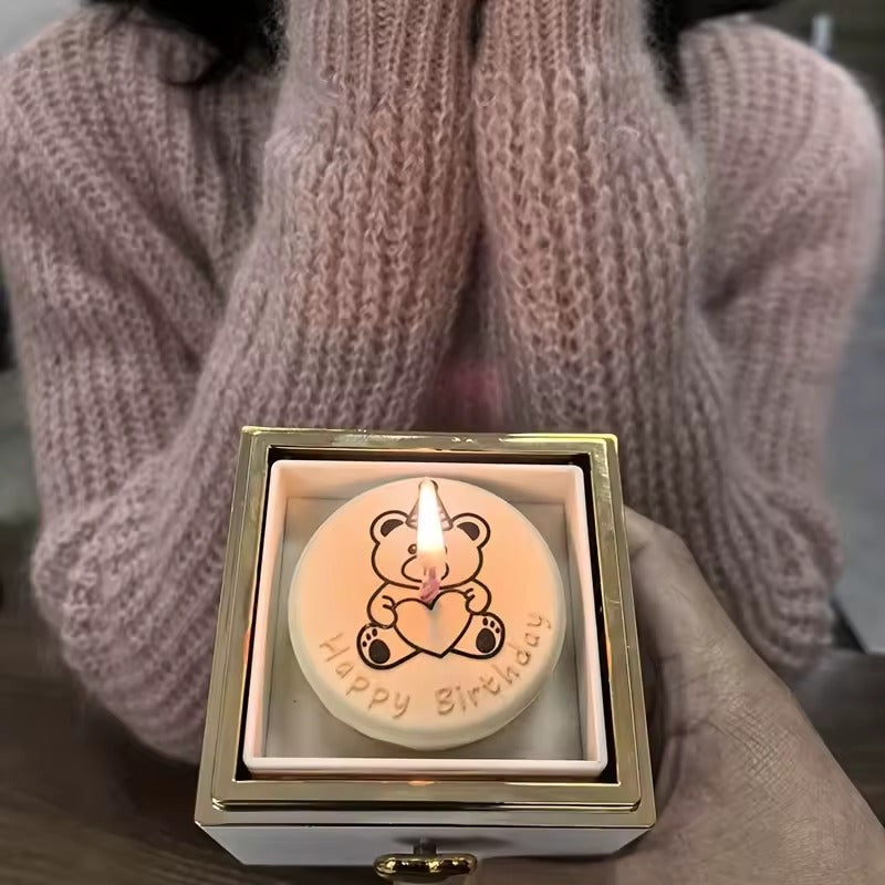 Surprise Rotating Bear Gift Box (Without Jewelry)