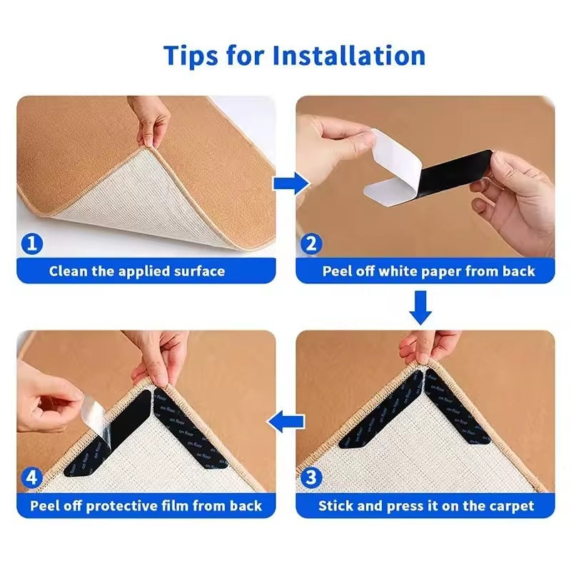 Anti-Slip Rug Grippers (Set of 12pcs)