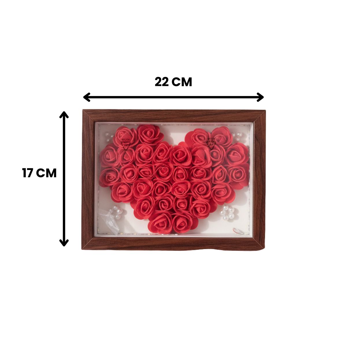 Heart Rose LED Frame
