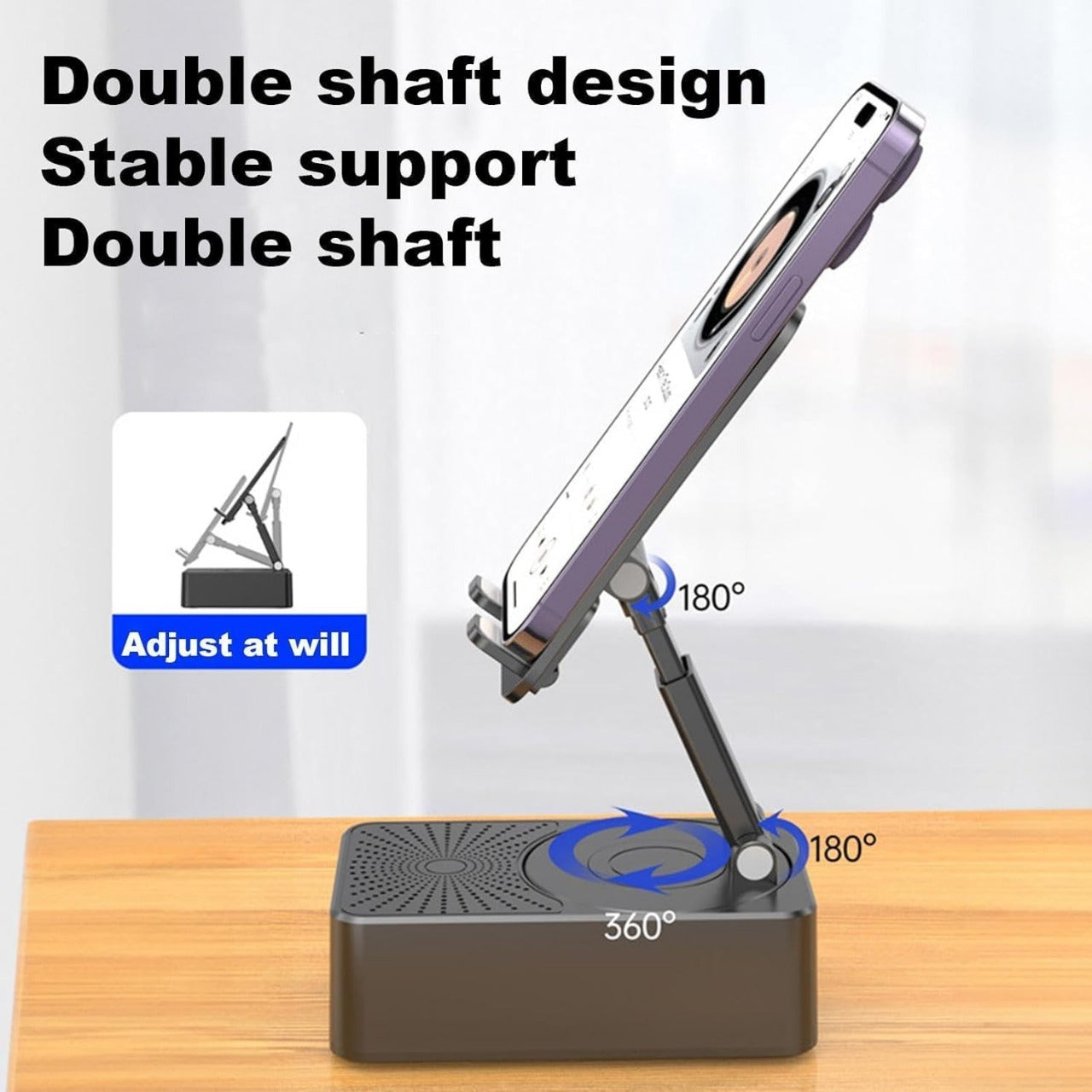 Wireless Bluetooth Speaker Phone Holder