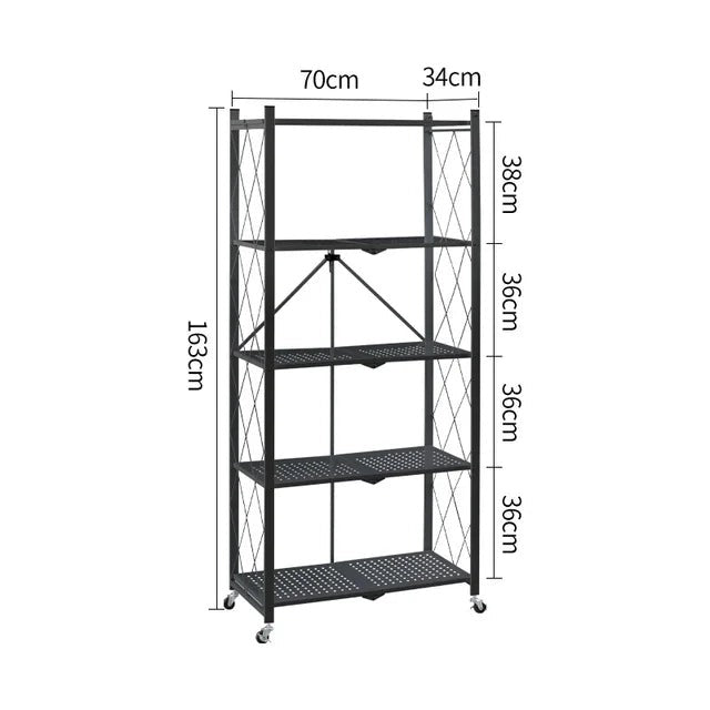 Foldable Shelves with Wheels