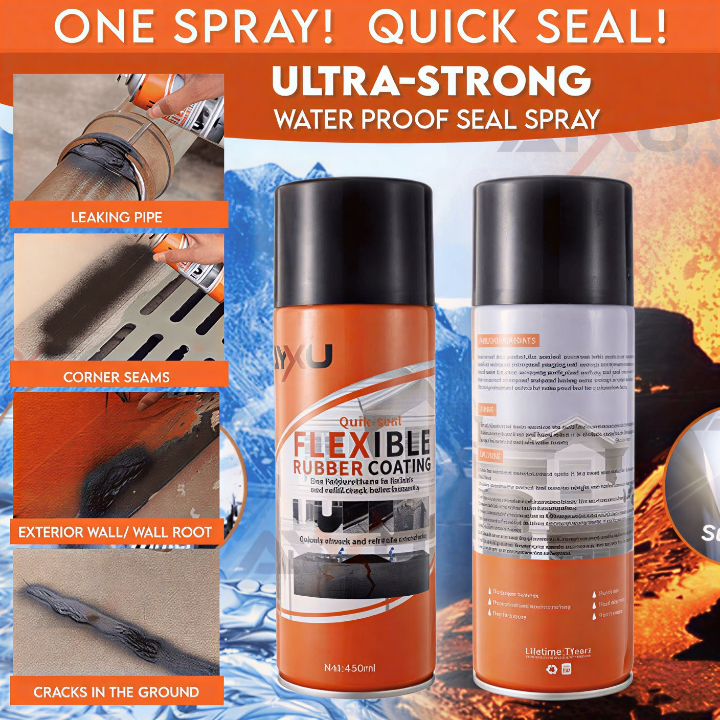 Flexible Rubber Seal Spray