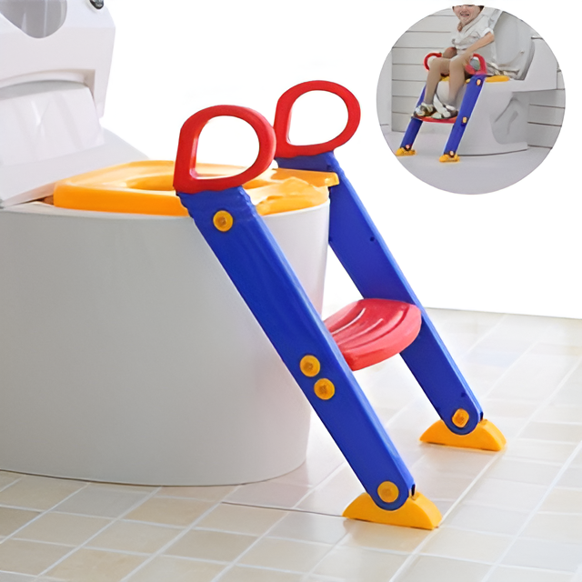 Toilet Seat Foldable Ladder
