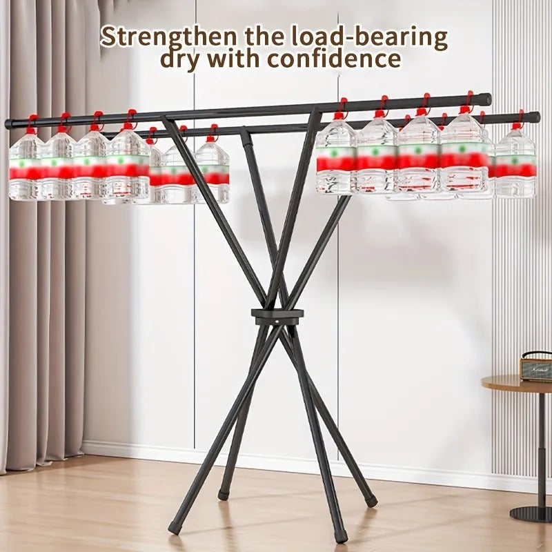 Double-Rod Folding Drying Rack