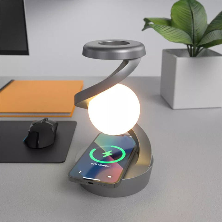 Levitating Ball Wireless Charging Lamp