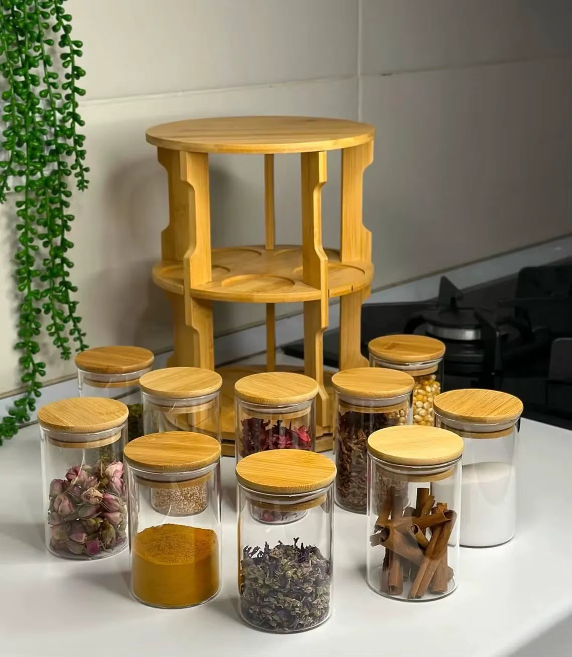 10-Jar Rotating Spice Rack