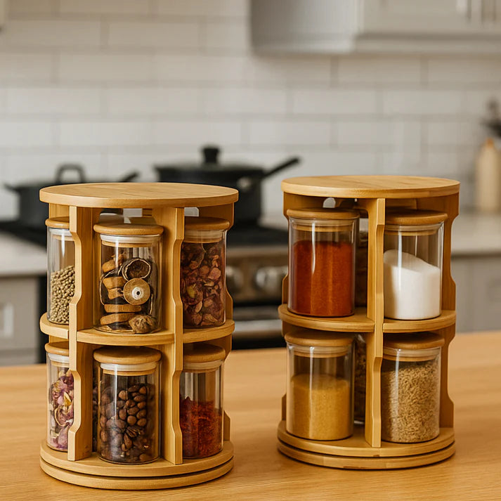 10-Jar Rotating Spice Rack