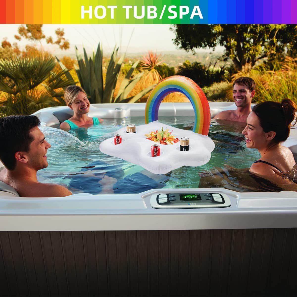 Inflatable Rainbow Floating Bar