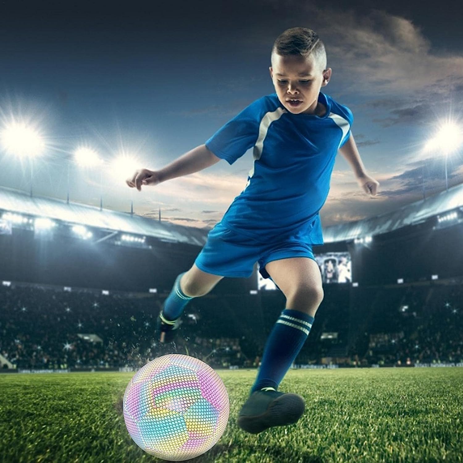 Reflective Glow Soccer Ball