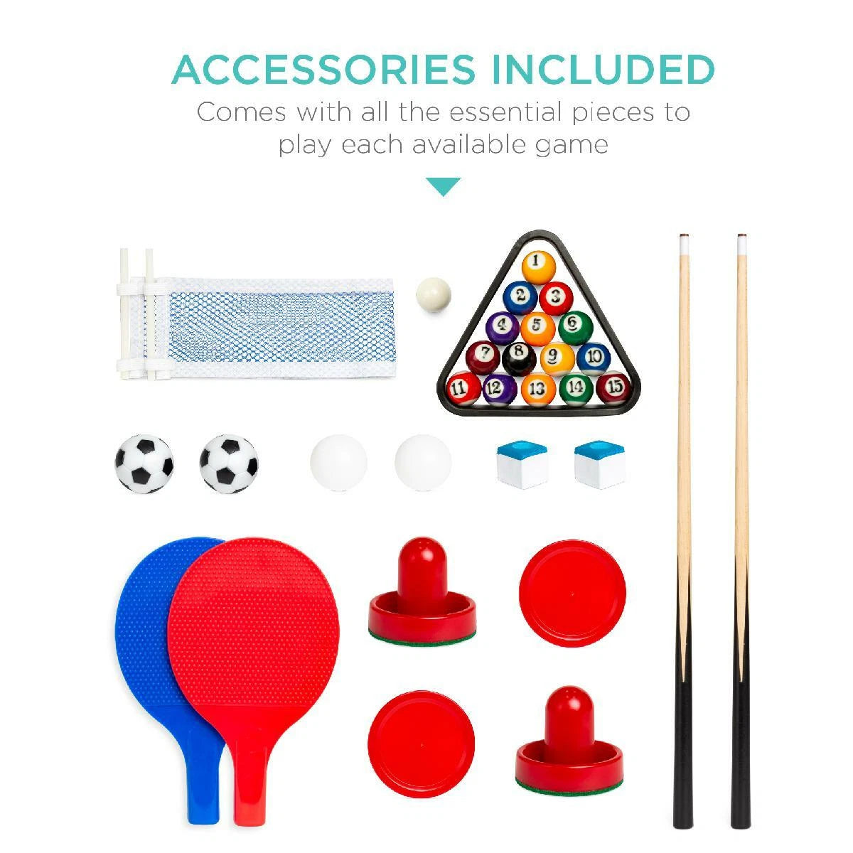 4-in-1 Multi-Game Table Set
