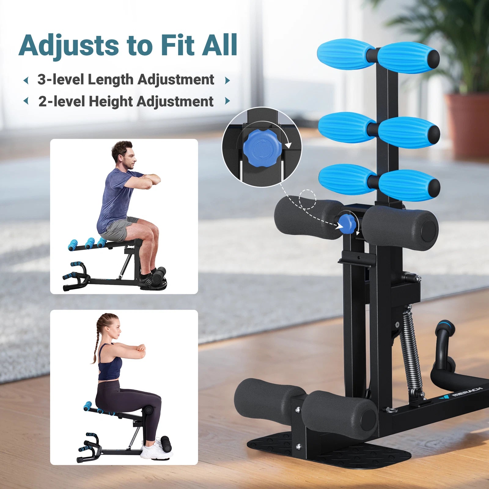 2-in-1 Squat & Push-Up Machine