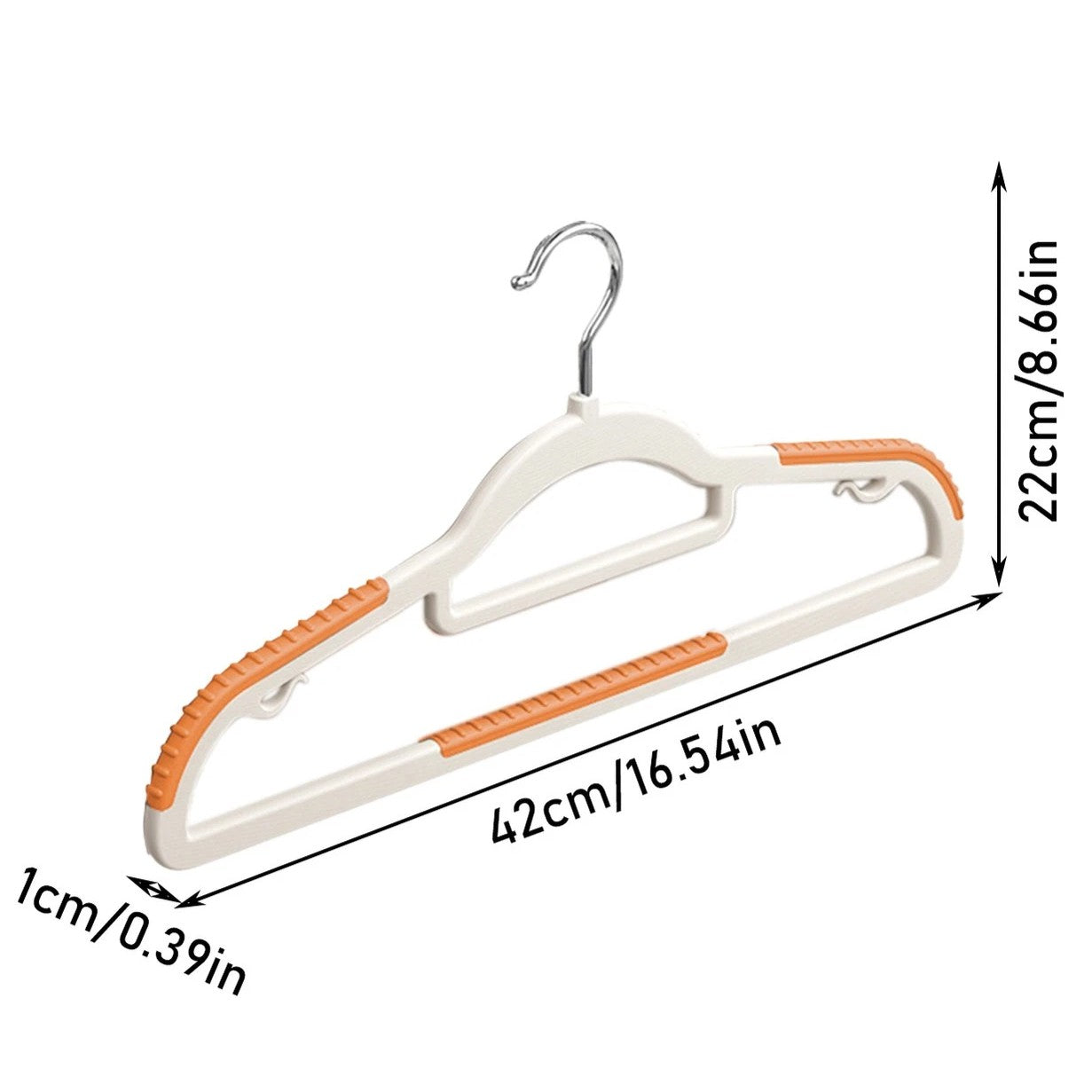 Anti-Slip Plastic Hangers (10 pcs)