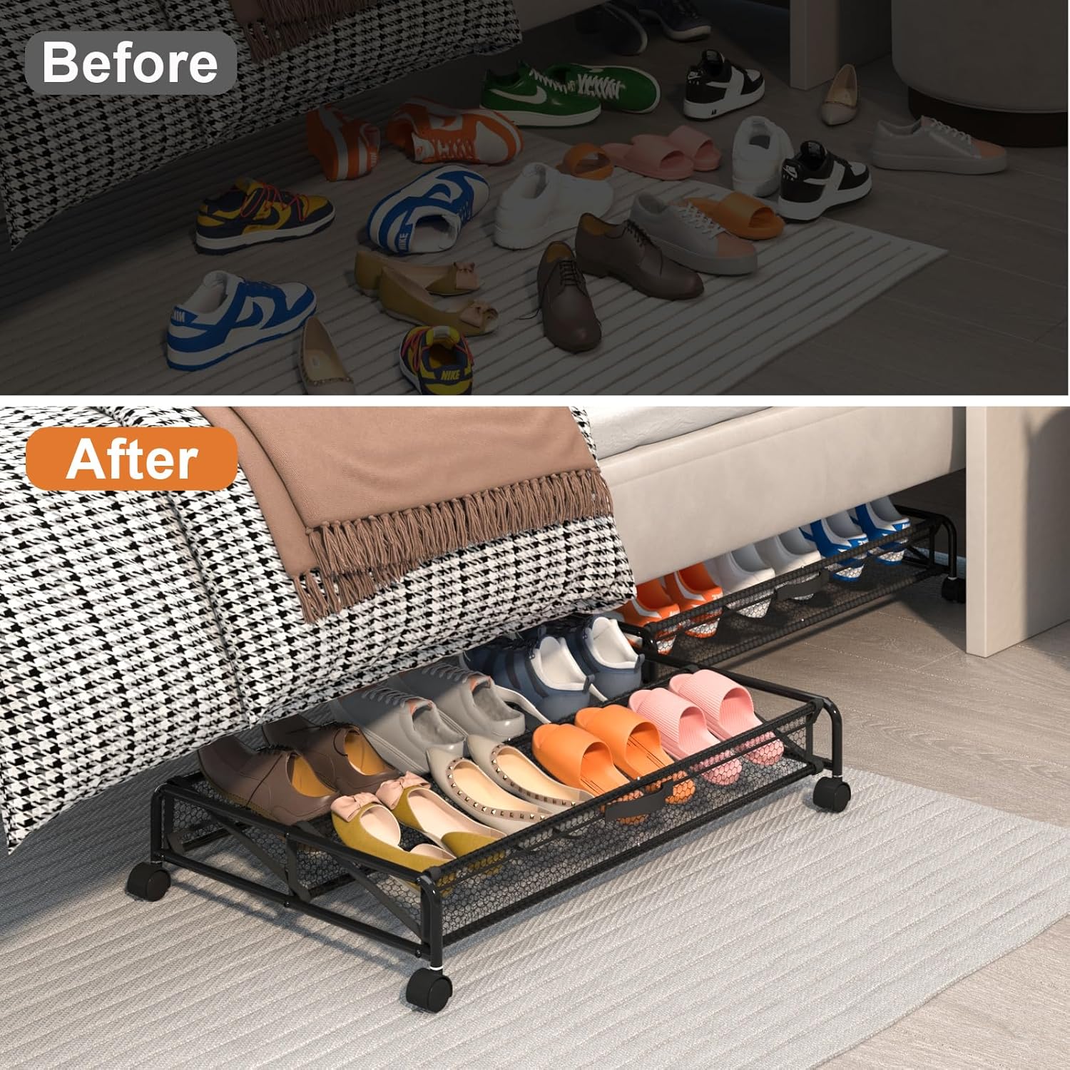 Under Bed Shoe Storage