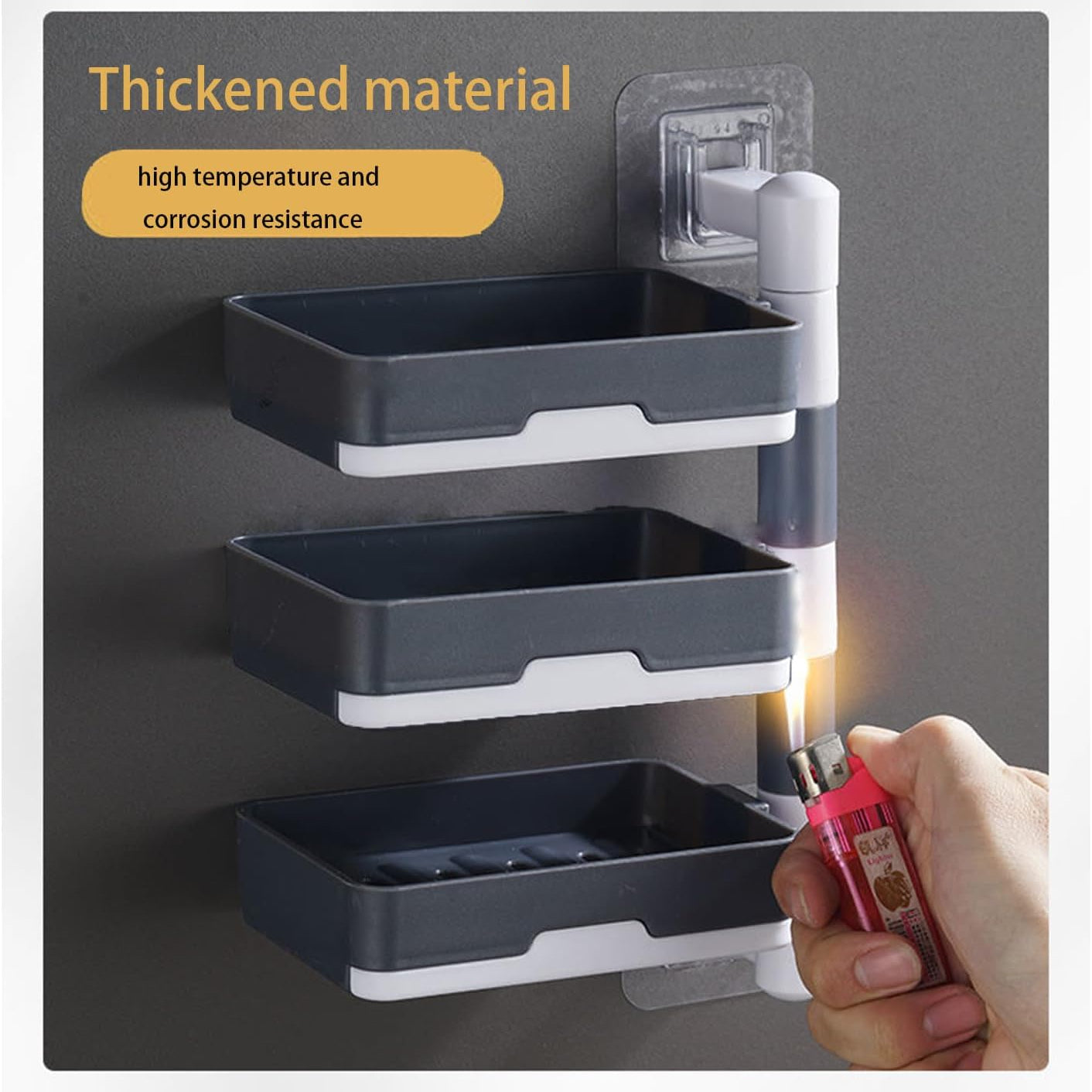 3-Layer Rotatable Soap Holder
