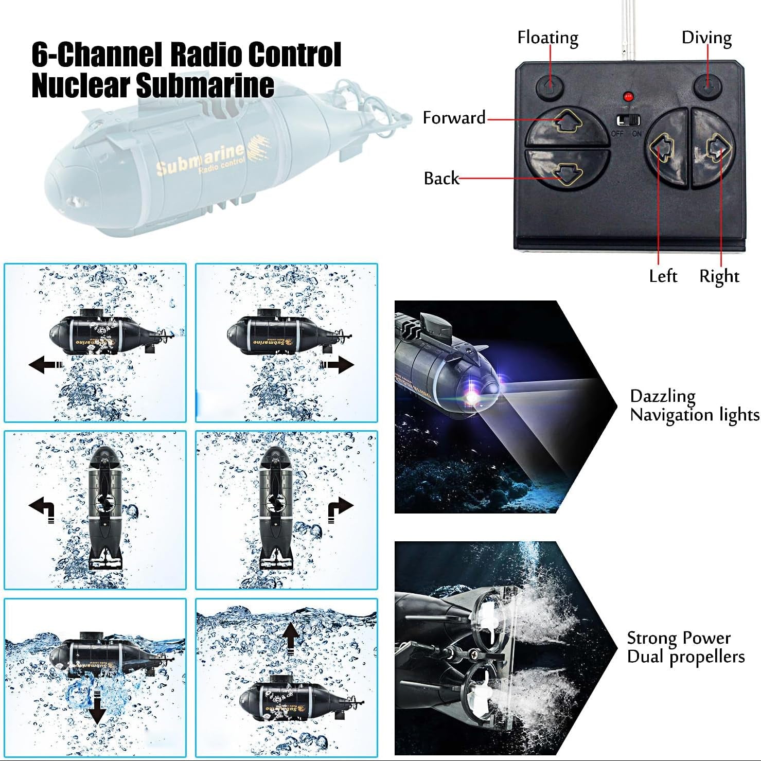 Mini RC Submarine Toy