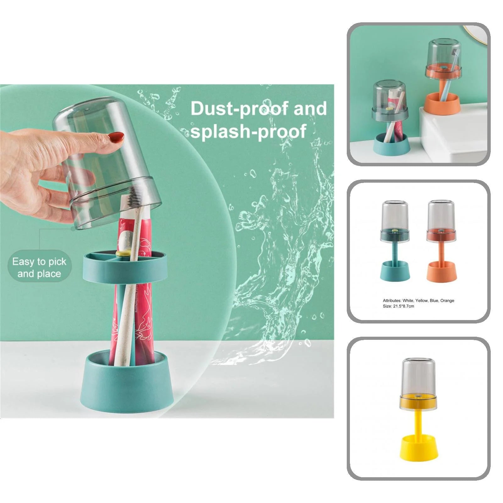 3 in 1 Toothbrush Holder Stand