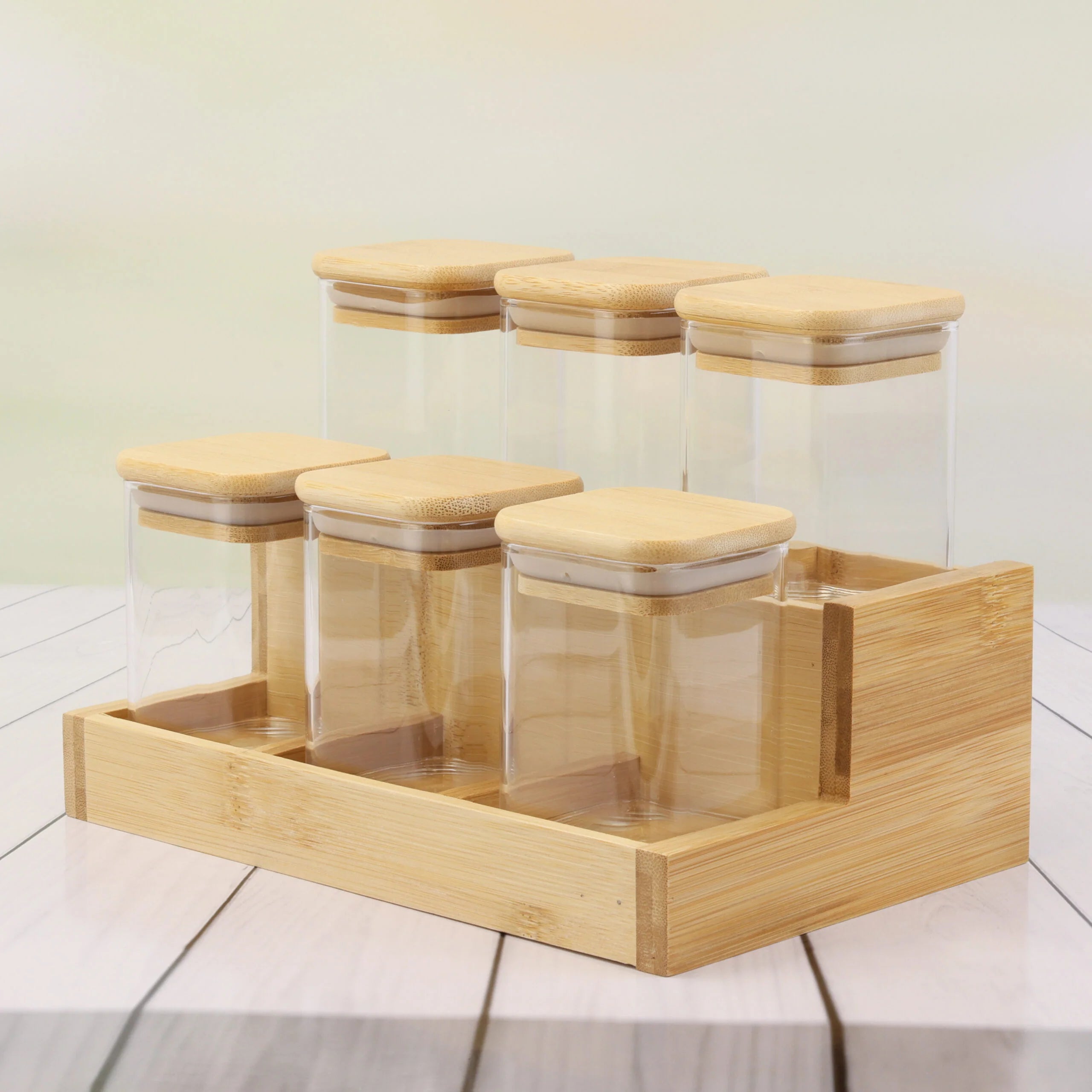 12 Pieces Glass Spice Jars