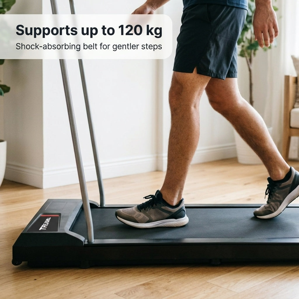 Supports up to 120 kg with shock-absorbing belt