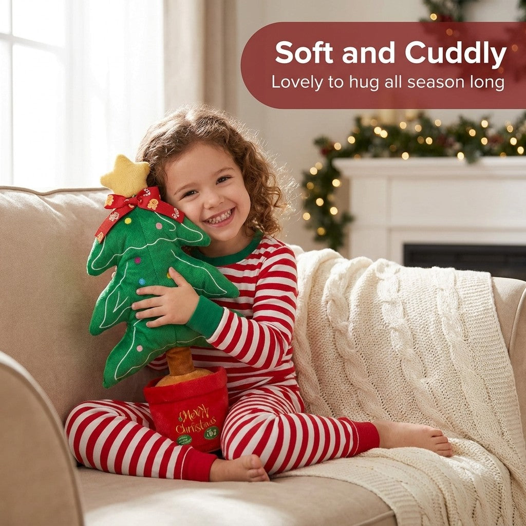 Singing and Talking Christmas Plush Toy - Feature: Soft and Cuddly (Tree)