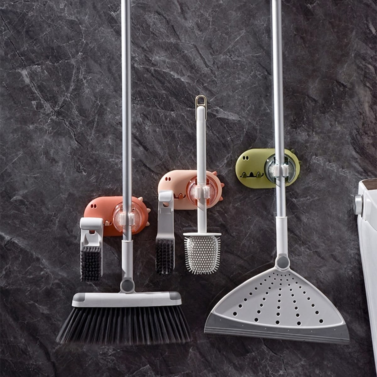 Cartoon Wall Mounted Mop Holder