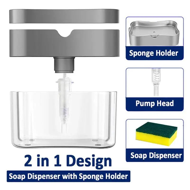 2 in 1 Sponge Holder and Soap Dispenser