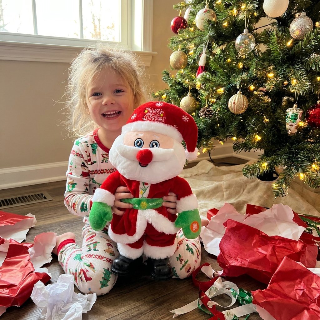 Singing and Talking Christmas Plush Toy - Lifestyle: Santa as a Christmas gift