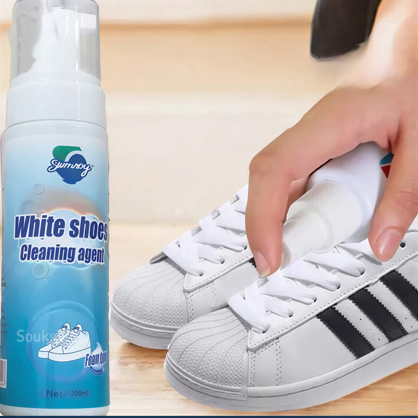 Foam White Shoe Cleaner and Whitener