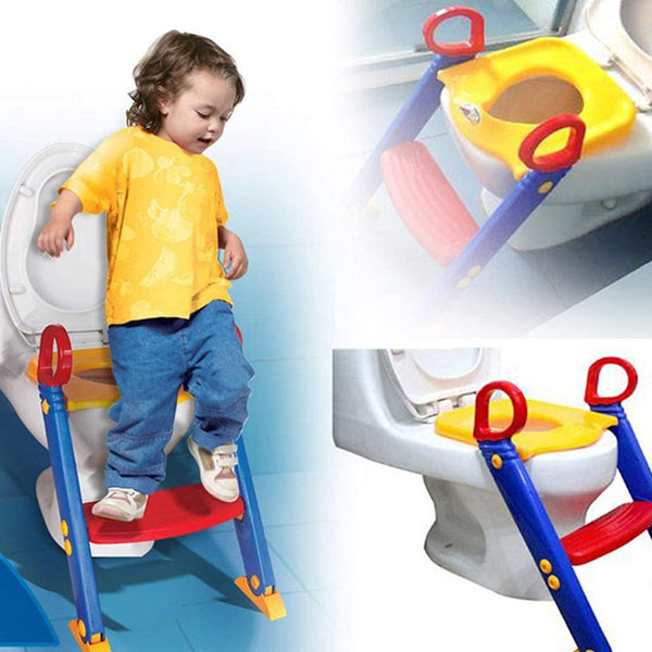 Toilet Seat Foldable Ladder