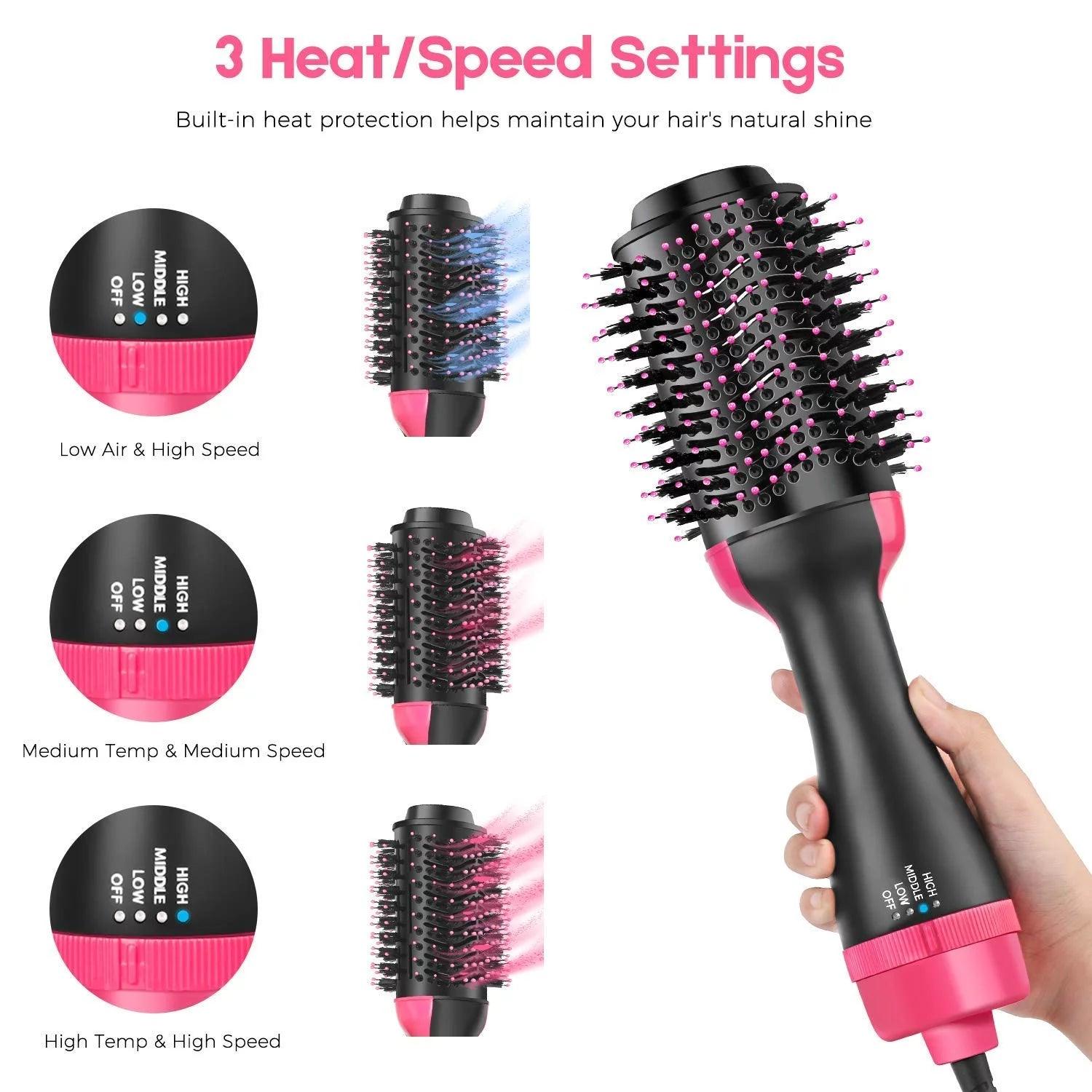 3 in 1 Heated Hairbrush Dryer & Volumizer - 961stores