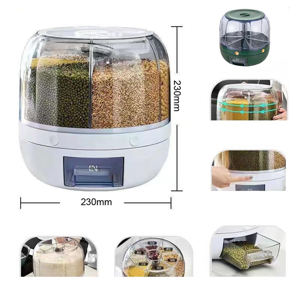 6-Grid Food Dispenser