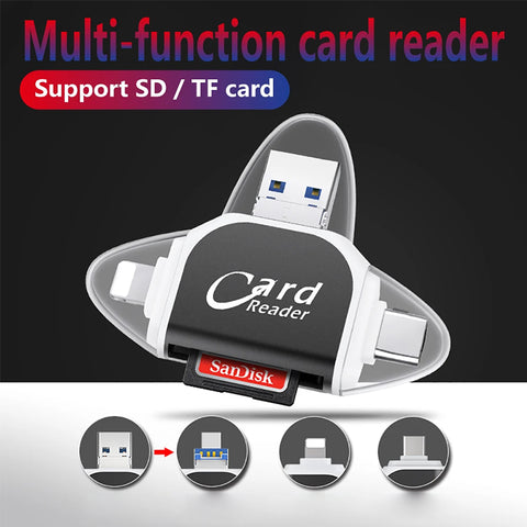 4-in-1 Universal Memory Card Reader