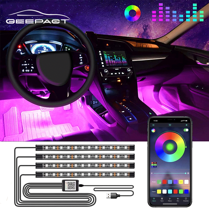 Atmosphere Car LED Lights (4 Doors) - 961stores
