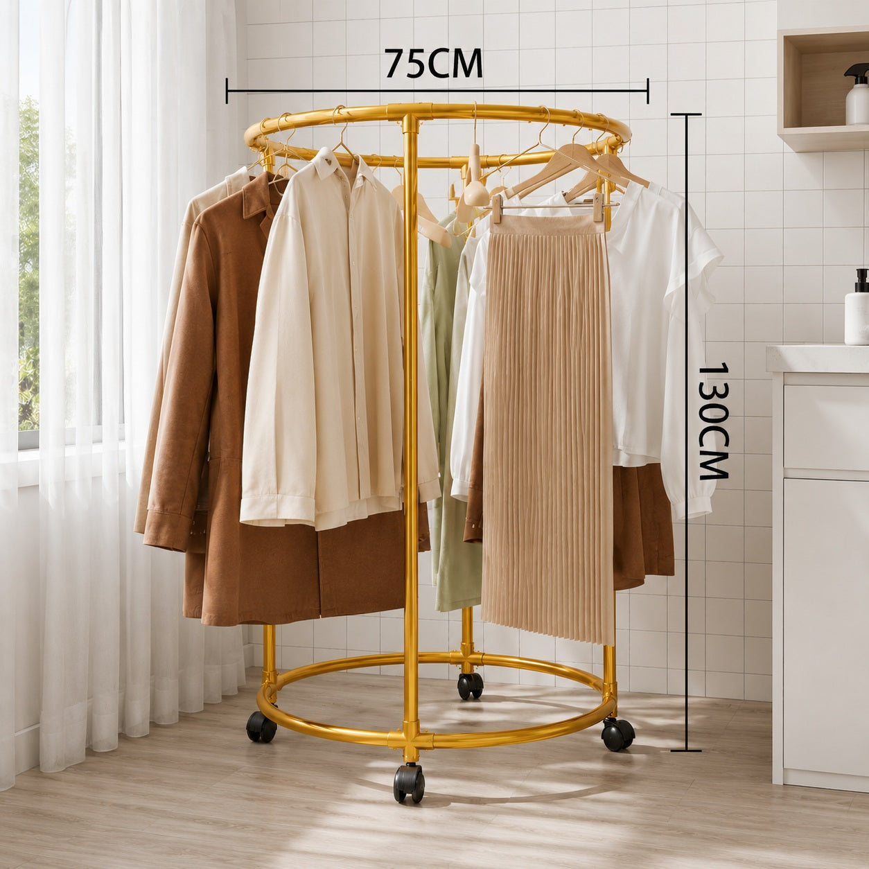 Rolling Clothes Rack