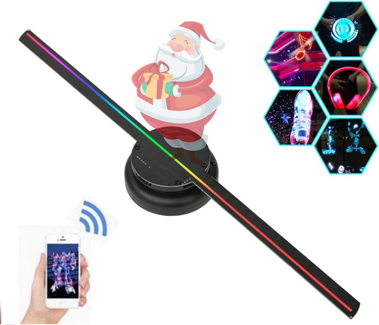 3D Hologram Fan Projector