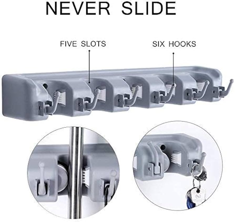 Wall-Mounted Broom Holder