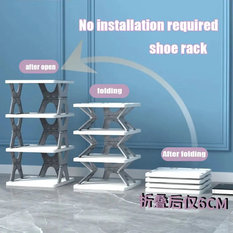 Foldable Shoe Rack Organizer