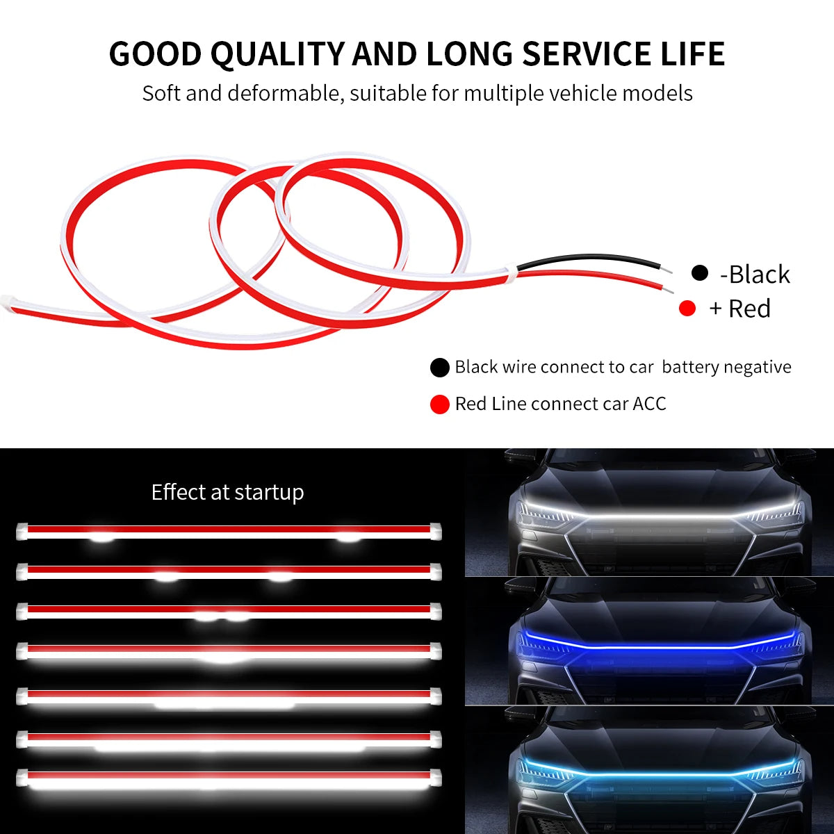 Car Hood LED Strip Lights