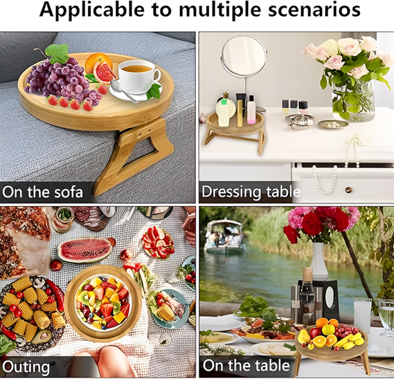 Bamboo Sofa Arm Tray