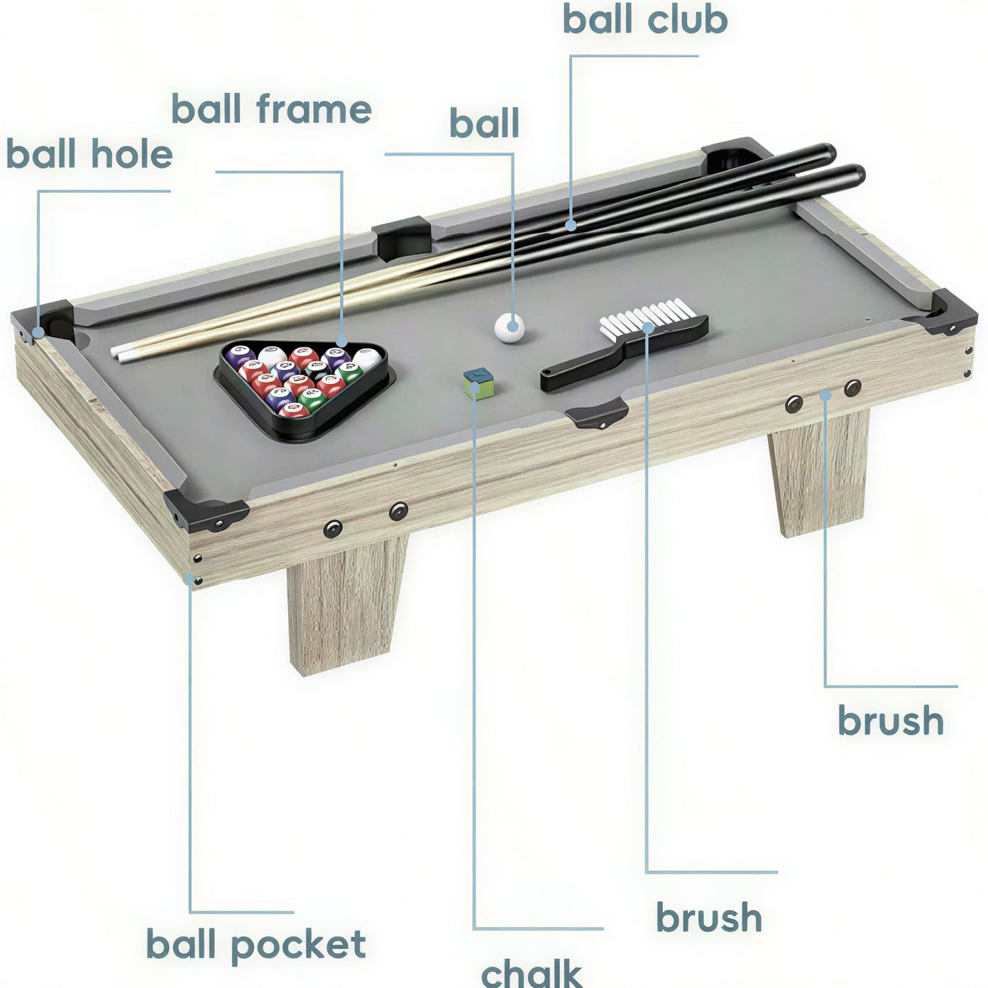 4-in-1 Multi-Game Table Set