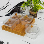 Divided Snack Serving Tray