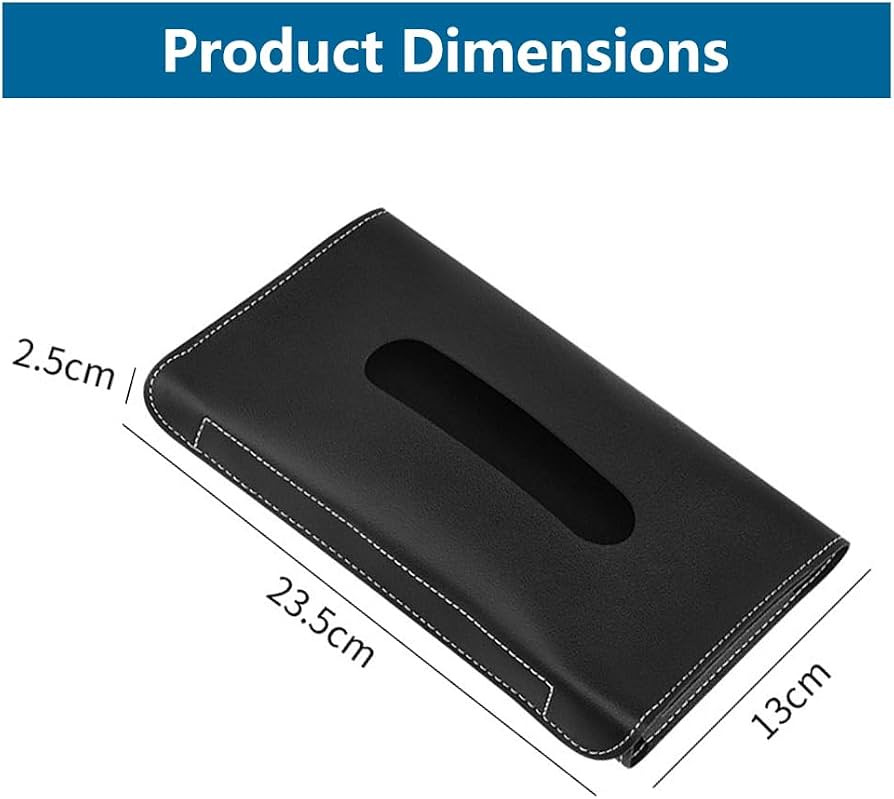 Leather Car Tissue Box for Sun Visor