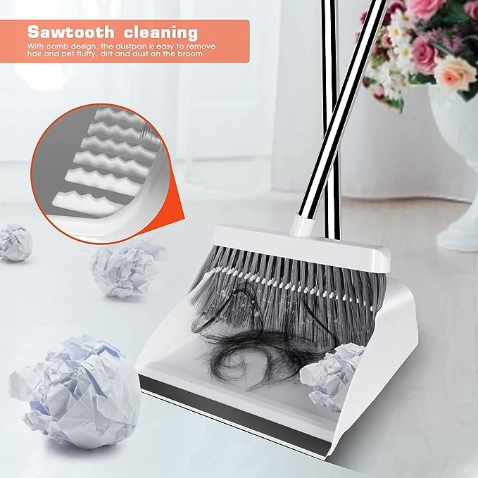 45° Angled Broom & Dustpan Set