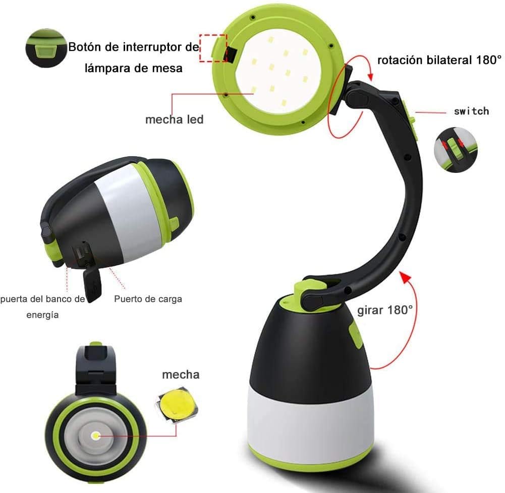 4-in-1 Rechargeable Camping Light