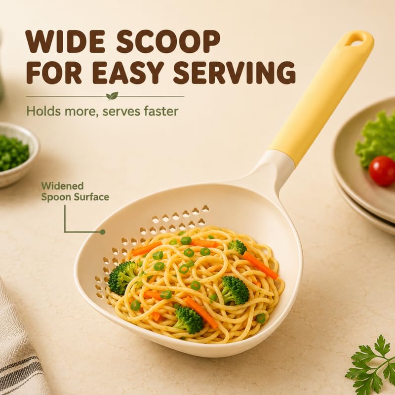 2-in-1 Strainer Spoon and Skimmer Ladle