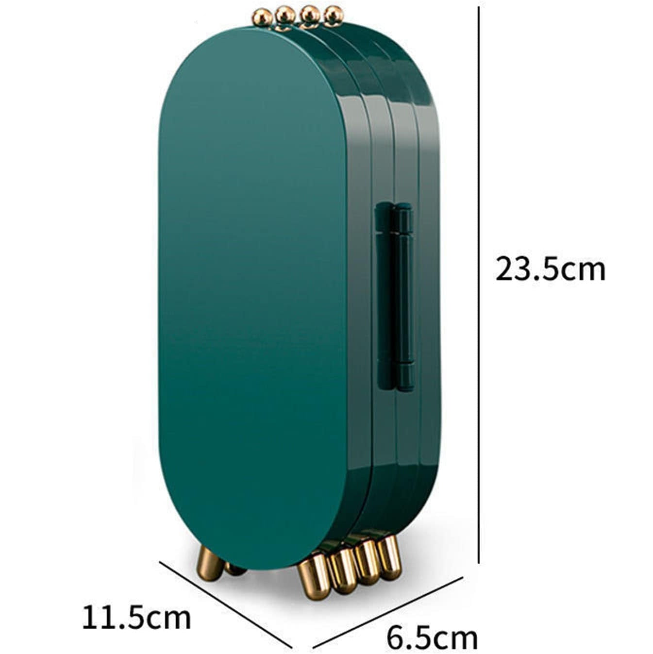 Foldable Mirror Jewelry Organizer