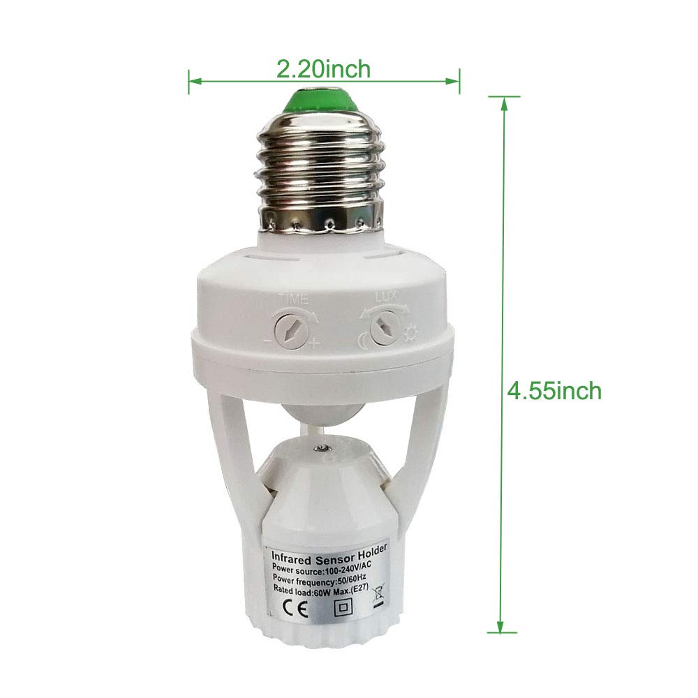 PIR Motion Sensor Light Socket