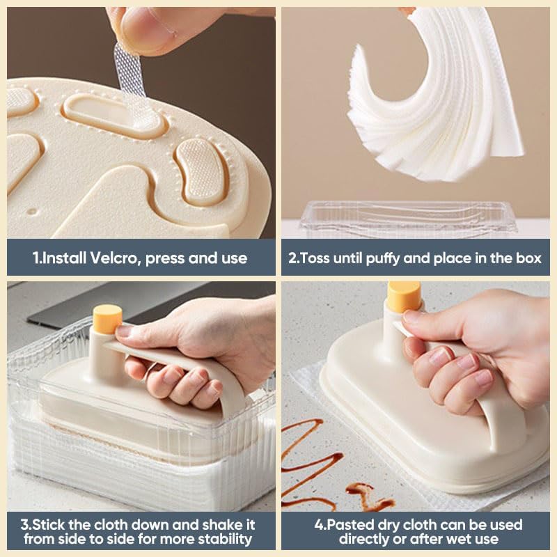 Disposable Cleaning Sheet Holder + 50 Sheets